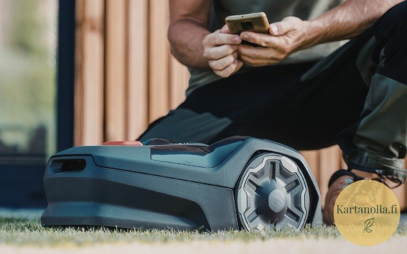 Robottiruohonleikkurin-kayttoonotto